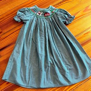 Rosalina Smocked Christmas Dress, 18m